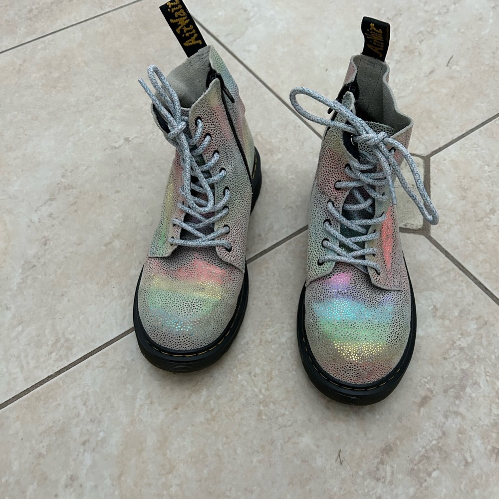 Dr. Martens Iridescent Lace-Up Boots